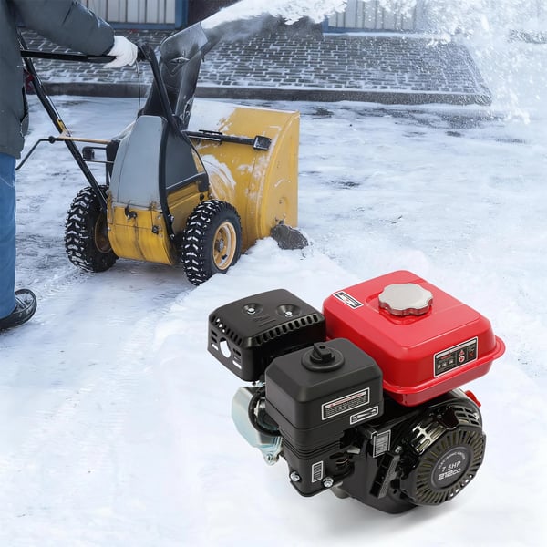 Benzinmotor - Stationær gokartmotor - 7,5 hk 4 kW - 4-Takt - Enkeltcylindret - Luftkølet - Rød