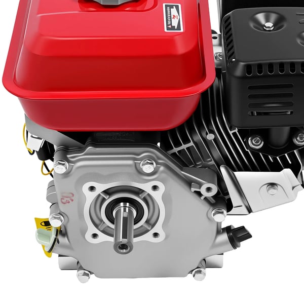 Benzinmotor - Stationær gokartmotor - 7,5 hk 4 kW - 4-Takt - Enkeltcylindret - Luftkølet - Rød
