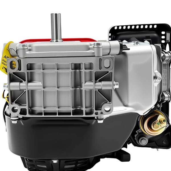 Benzinmotor - Stationær gokartmotor - 7,5 hk 4 kW - 4-Takt - Enkeltcylindret - Luftkølet - Rød