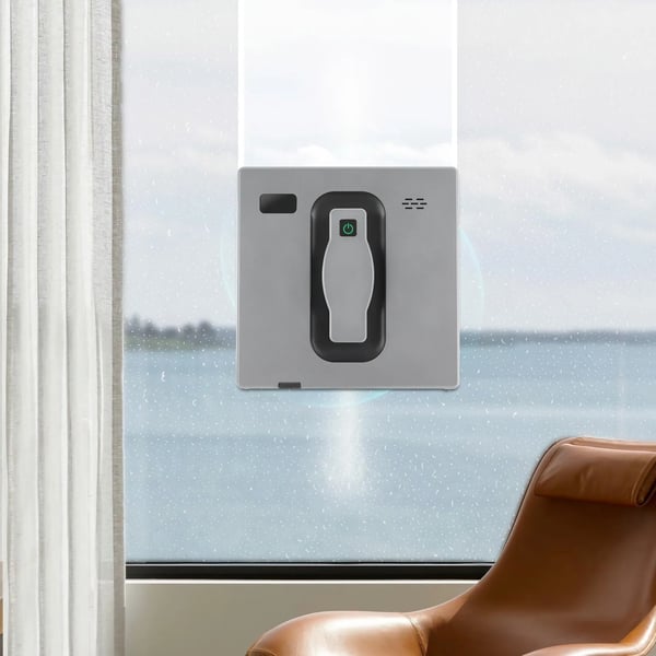 Robot vinduesrenser - Vinduesrobot - 2500 Pa Sugekraft - 72 W - Fjernbetjening - Automatisk Rengøring - Ultratyndt Design - Børsteløs Motor - Grå
