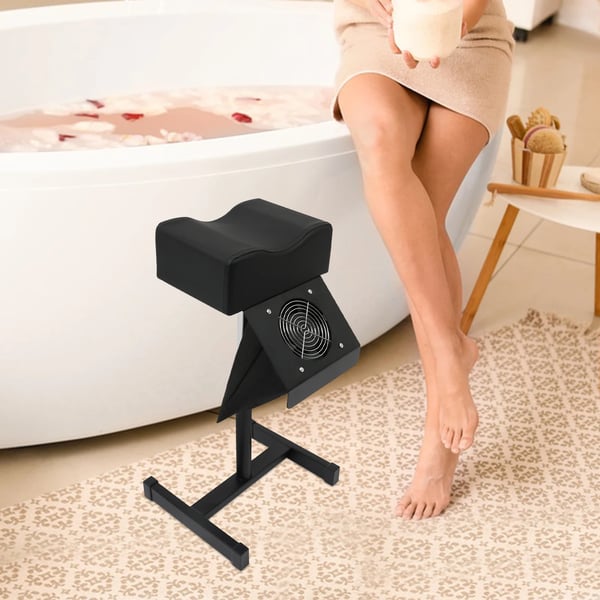 Pedicure Stol - Fritstående - Støvudsug 22W - Justerbar Højde - Omdr/min 2600 - Bæreevne 10 kg - Spænding 220V - Metal & PVC - Sort