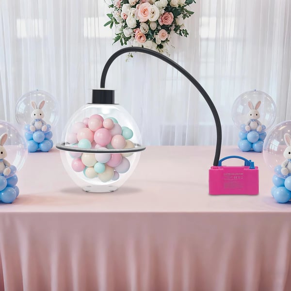 Balloon Stuffer - Ballonfyldningssæt - Julepynt - Tegneseriefigur-stil - Med pumpe og tang - Gave-i-ballon - Lilla
