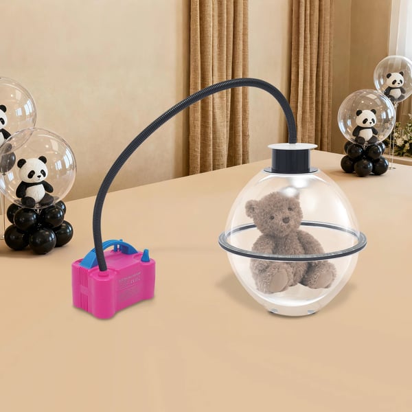 Balloon Stuffer - Ballonfyldningssæt - Julepynt - Tegneseriefigur-stil - Med pumpe og tang - Gave-i-ballon - Lilla