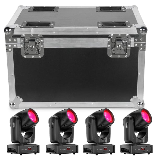 LED Moving Head Beam - 150W - DMX 11/13 kanaler - Lydaktiveret/Auto/Master-Slave - 90–240V - Varmt lys - US-stik