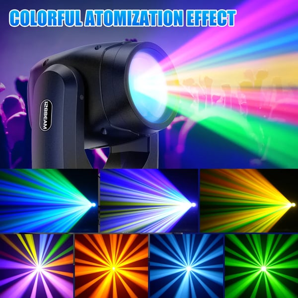 LED Beam Moving Head - 150W Scene & DJ‑lys - DMX 11/13 Kanaler - Spænding 90–240V - EU‑stik - Auto/Lyd/Master‑Slave - Varmt Lys