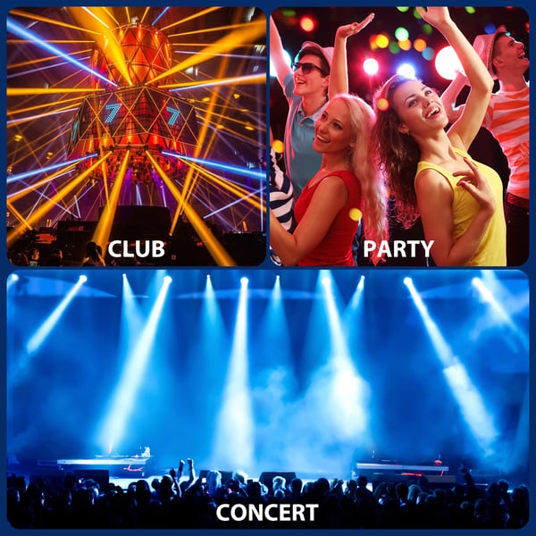 LED Beam Moving Head - 150W Scene & DJ‑lys - DMX 11/13 Kanaler - Spænding 90–240V - EU‑stik - Auto/Lyd/Master‑Slave - Varmt Lys
