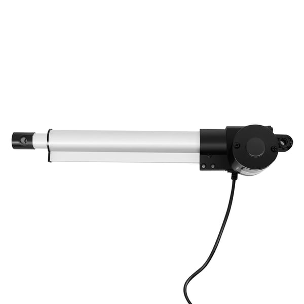 Lineær aktuator - Elektrocylinder - 60 W - 6000 N løftekapacitet - Slaglængde 230 mm - Motor Ø 6,4 cm - Sort