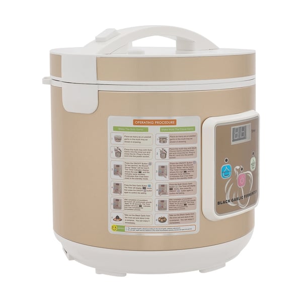 Fermenteringsmaskine til sort hvidløg - Automatisk fermenter - 90 W - 6 l - Intelligent styring - Guld