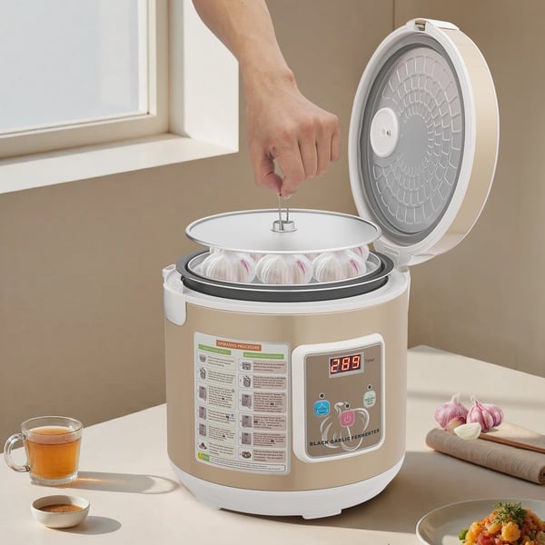 Fermenteringsmaskine til sort hvidløg - Automatisk fermenter - 90 W - 6 l - Intelligent styring - Guld