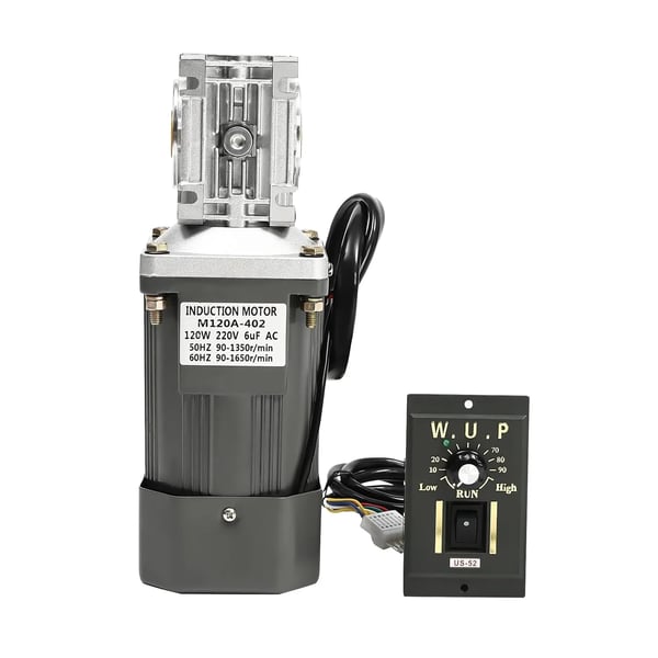 Elektrisk växelmotor - AC snäckväxelmotor 30K - 120 W - 1650 rpm - 208–240 V - CW/CCW Vändbar - Hastighetsregulator