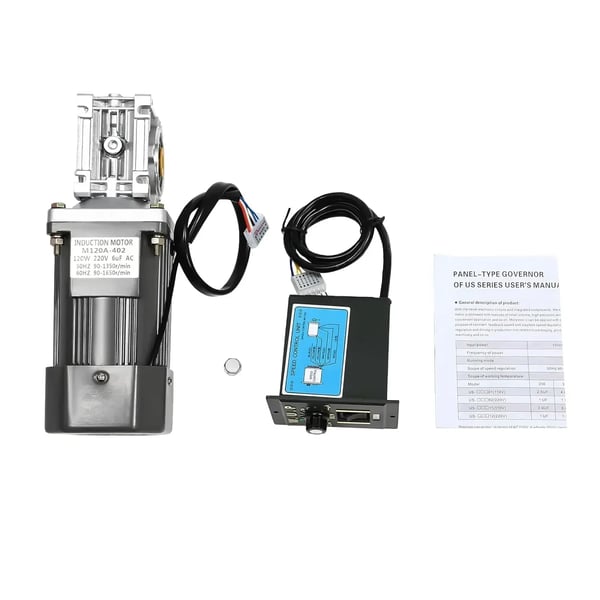 Elektrisk växelmotor - AC snäckväxelmotor 30K - 120 W - 1650 rpm - 208–240 V - CW/CCW Vändbar - Hastighetsregulator