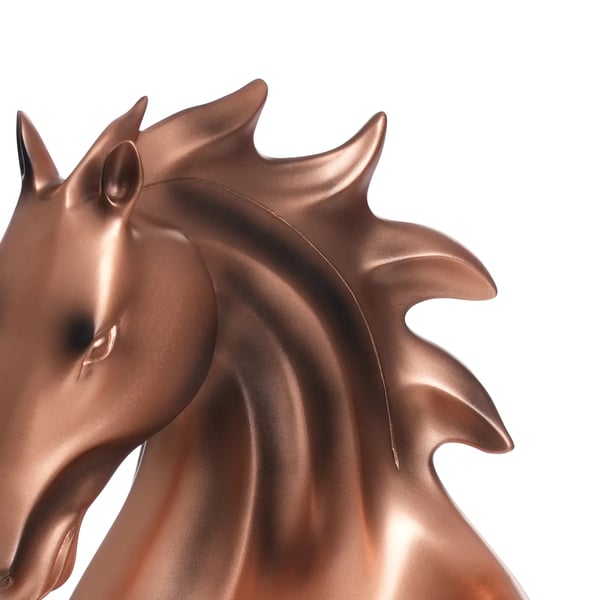 Hest vinflaskeholder - Vinreol - 17×30 cm - Passer flasker Ø op til 7,2 cm - Dekorativ til hjem & bar - Rød kobber