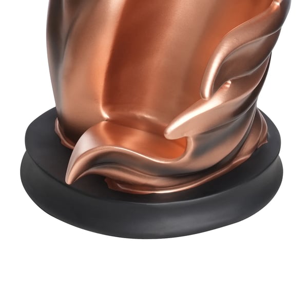 Hest vinflaskeholder - Vinreol - 17×30 cm - Passer flasker Ø op til 7,2 cm - Dekorativ til hjem & bar - Rød kobber