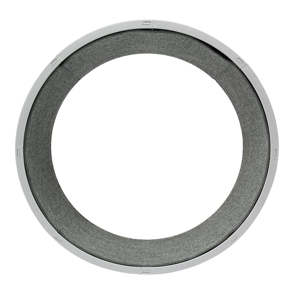 Katteløbehjul - Trænings- & fitnesshjul - 80 cm Diameter - Indendørs - Ridsefast tæppe - Til katte & små kæledyr - Grå
