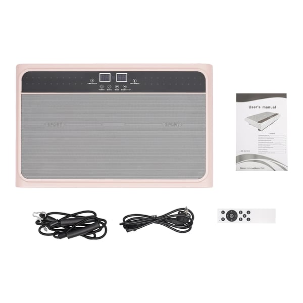 Vibrationsplade - Vibrationsplatform - 1–99 hastigheder - 5 auto-programmer - Automatisk/Manuel - 200 W - 54×33×12 cm - 220V/110V - Pink
