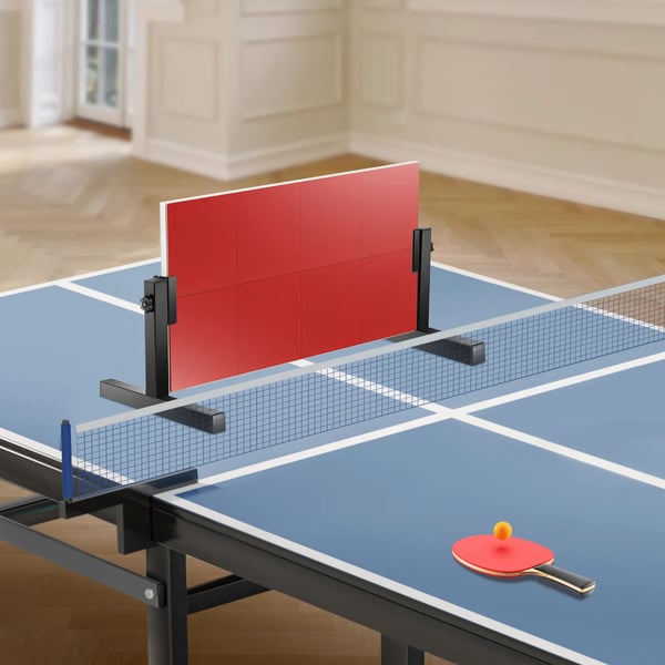 Bordtennis returbræt - 2. generation rebound board - Selvtræning - Gummioverflade - Stabil ramme - Rød/sort