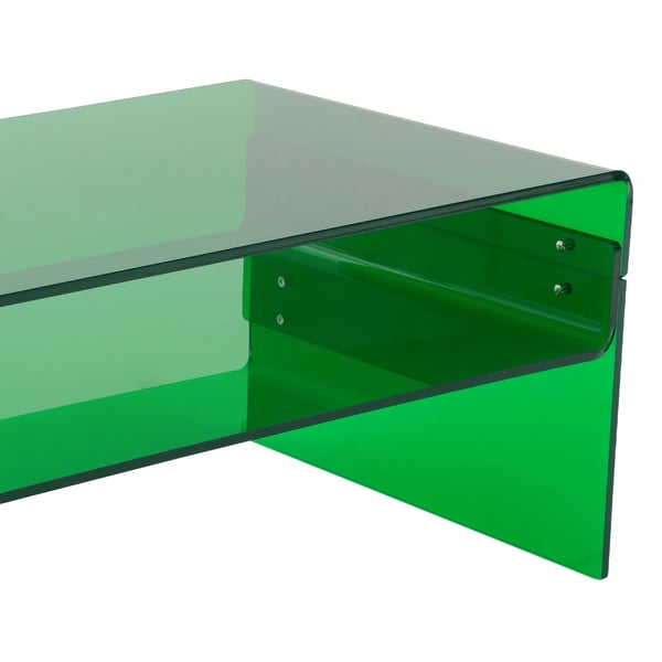 Moderne Akrylbord - Sidebord / Sofabord - 2 Niveauer - Sofa-sidebord - Grøn