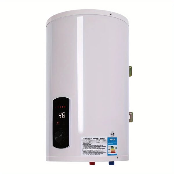 Vedenlämmitin - 30 L Sähköboileri - 220 V - 2000 W - Seinään Asennettava - Käsisuihku ja Hana - Vuotosuoja - Valkoinen