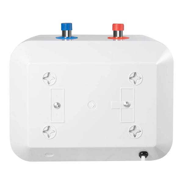 Elektrisk vandvarmer - 6 L mini-beholder - 1500 W - IPX4 - 30–65 °C - 8–15 min - Til køkken/bad/vask - Hvid