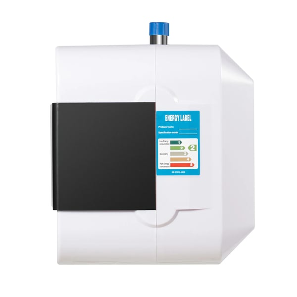 Elektrisk vandvarmer - 6 L mini-beholder - 1500 W - IPX4 - 30–65 °C - 8–15 min - Til køkken/bad/vask - Hvid