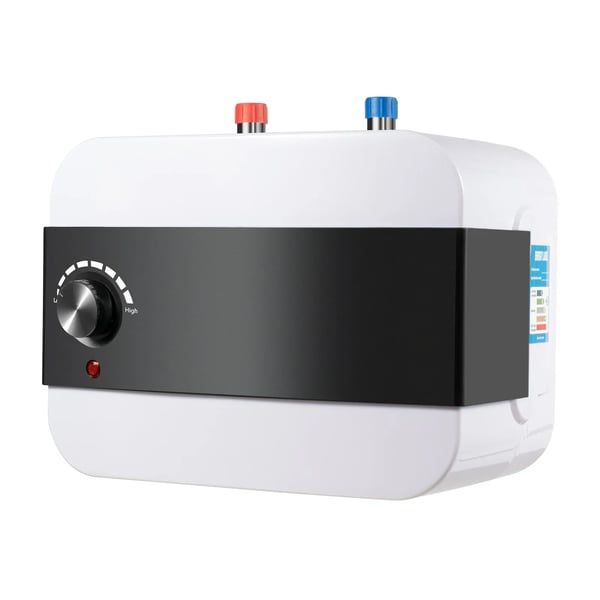 Elektrisk vandvarmer - 6 L mini-beholder - 1500 W - IPX4 - 30–65 °C - 8–15 min - Til køkken/bad/vask - Hvid