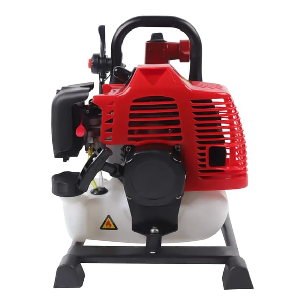 Bærbar 2-takts benzindrevet vandpumpe - 1,45 kW - 42,5 cc - 10 m³/h - Ind/udløb Ø 2,5 cm - 10 kg - 45×30×35 cm