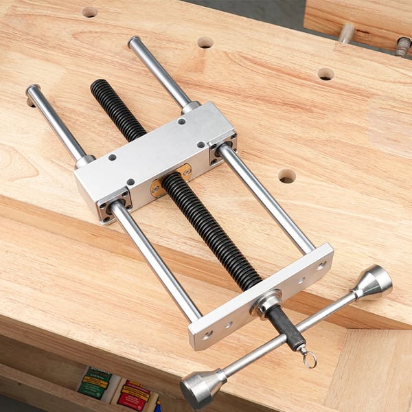 Træskruestik - MG0-000-0060A Dobbeltleddet Klemme - Kraftig - 0–300 mm Spændvidde - Aluminiumslegering - Guld