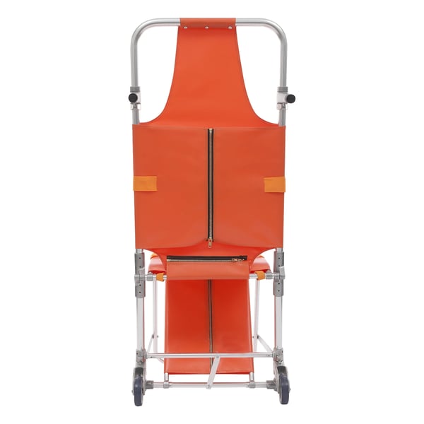Evakueringsstol/Redningsstol - Til trapper - Sammenklappelig - Aluminiumlegering - 2 hjul - Max 159 kg - Orange