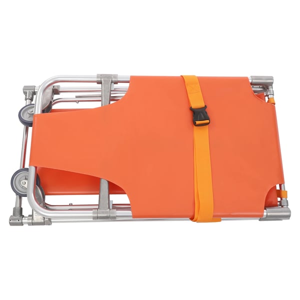 Evakueringsstol/Redningsstol - Til trapper - Sammenklappelig - Aluminiumlegering - 2 hjul - Max 159 kg - Orange