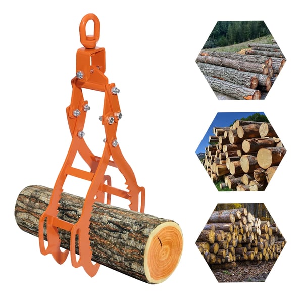 4-klo løftekrog - Kranløftekrog - 71 cm - Kapacitet 1202 kg - Kraftigt stål - Til bugsering & bjærgning - Industriel løftning - Rød