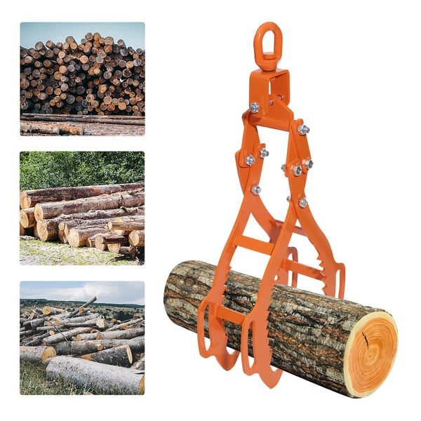 4-klo løftekrog - Kranløftekrog - 71 cm - Kapacitet 1202 kg - Kraftigt stål - Til bugsering & bjærgning - Industriel løftning - Rød