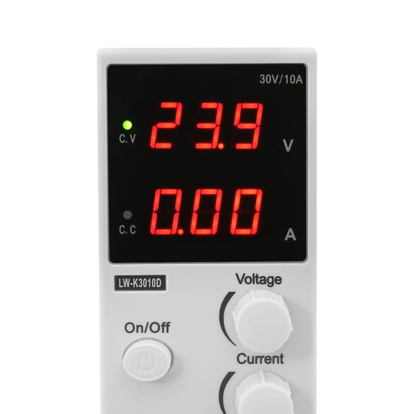Laboratoriestrømforsyning - LW-K3010D - DC Reguleret - LED-display - AC 220V 50Hz Indgang - Kabinet i jern/plast