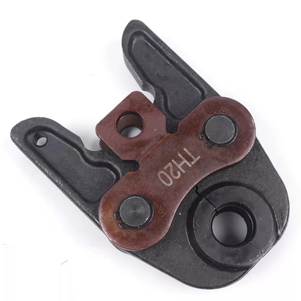 Hydraulisk presskæbe - TH20 - Til PEX/PB rørfittings - 150×101 mm - Maks. åbning 41 mm - Metal - 1 stk - Grå
