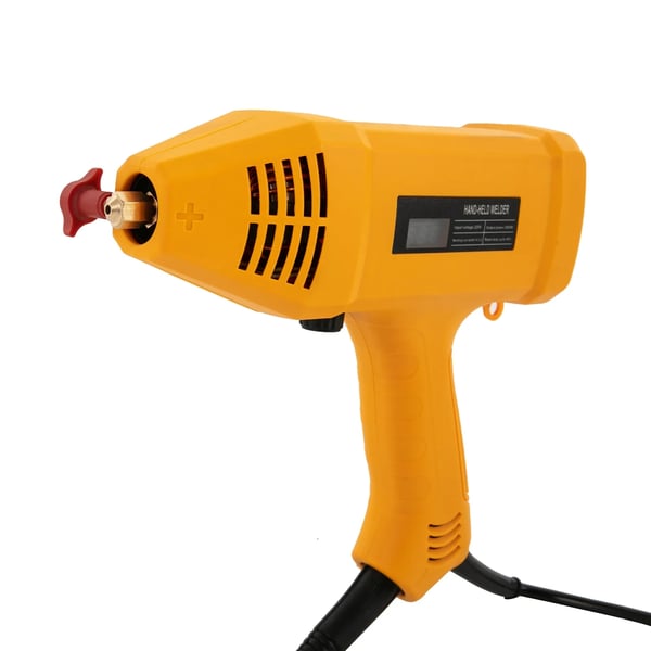 Bærbart svejsesæt - Elektrisk svejsepistol - 0,6–3,2 mm elektroder - 2–14 mm materialetykkelse - 220 V - 2 m ledning, 1,2 m jordkabel - Orange
