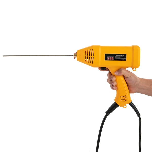 Bærbart svejsesæt - Elektrisk svejsepistol - 0,6–3,2 mm elektroder - 2–14 mm materialetykkelse - 220 V - 2 m ledning, 1,2 m jordkabel - Orange
