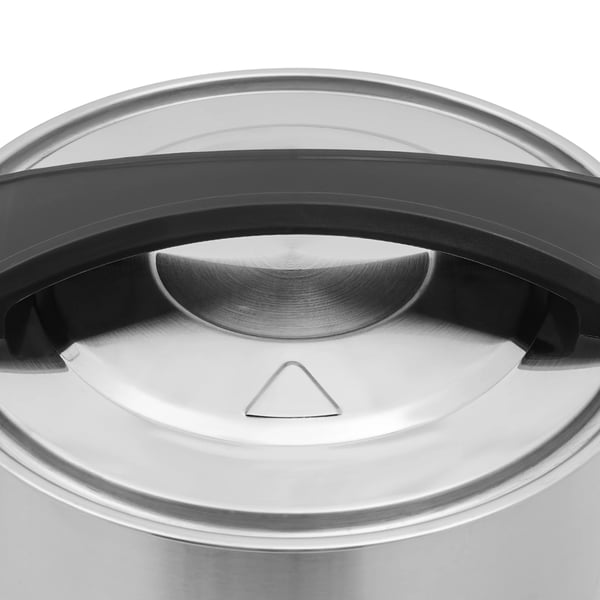 Elektrisk vokssmelter - Vokssmeltegryde til lys - 15 L kapacitet - 1800 W - 304/201 rustfrit stål - EU-stik 220–240 V 50 Hz - Sølv