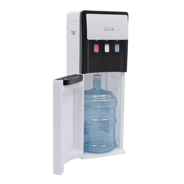 Vattendispenser - Golvstående bottenmatad vattenkylare - Varm & kall - Effekt 500 W - Tank 5 L - EU-kontakt 220 V - Vit