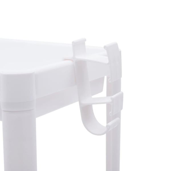 Køkkenvogn - Rullevogn - 3 Etager - 4 360° Hjul - PP-Plast - 5 kg Pr. Hylde - 36×22,5×79,5 cm