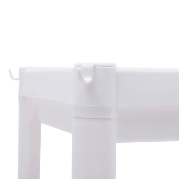 Køkkenvogn - Rullevogn - 3 Etager - 4 360° Hjul - PP-Plast - 5 kg Pr. Hylde - 36×22,5×79,5 cm