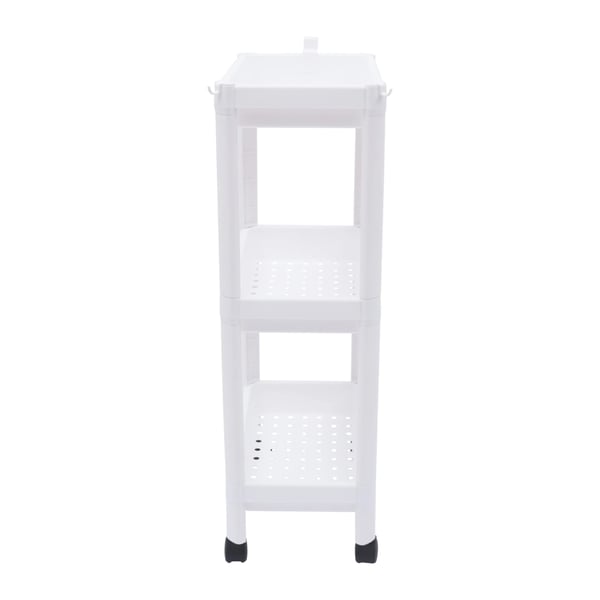 Køkkenvogn - Rullevogn - 3 Etager - 4 360° Hjul - PP-Plast - 5 kg Pr. Hylde - 36×22,5×79,5 cm