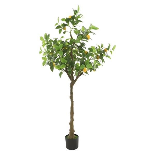 Kunstigt citrontræ - Træ i potte - Gulvplante - Udendørs dekoration - Til forlovelse & udstilling - Grøn