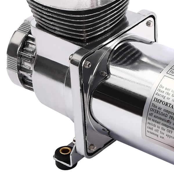 Luftkompressorsæt - Bilkompressor - 200 psi Maks. Tryk - 12 V - 300 W - Til Bilhorn & Luftaffjedring - Gul