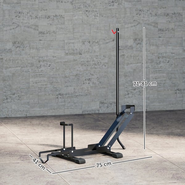 Cykelställ - Golvparkeringsställ - Hopfällbart - Portabelt - Stål - 75×41×81 cm - För hem, garage och verkstad - Svart