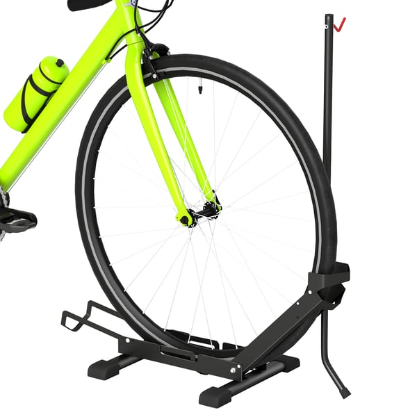 Cykelställ - Golvparkeringsställ - Hopfällbart - Portabelt - Stål - 75×41×81 cm - För hem, garage och verkstad - Svart