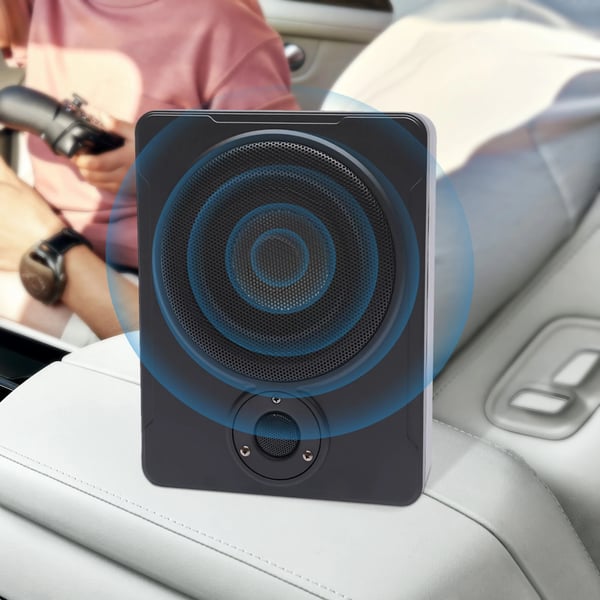 Bilsubwoofer & forstærkersæt - Subwoofer + digital forstærker - Justerbar bas og gain - Fuldbåndsudgang - Til bil/lastbil/SUV