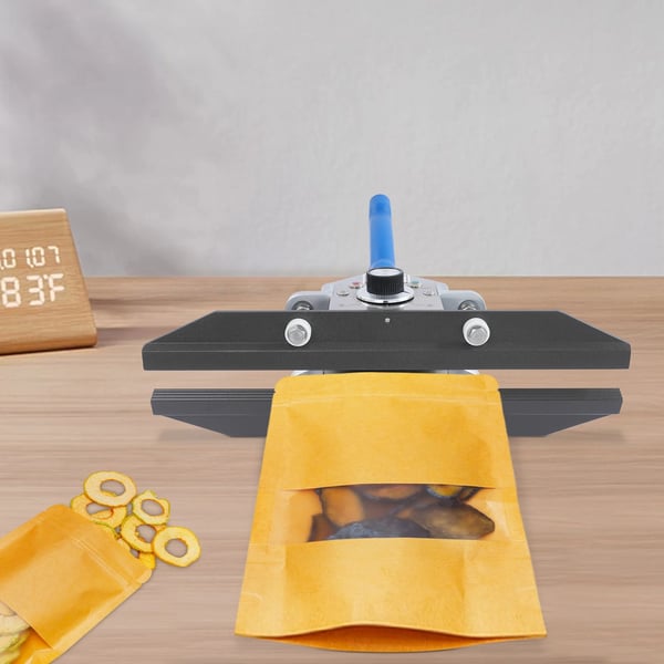 Håndholdt poseforsegler - FKR-300 - 30,5 cm svejsebredde - Manuel - 0–300°C justerbar - Til kraftpapir & aluminiumsfolie - Blå