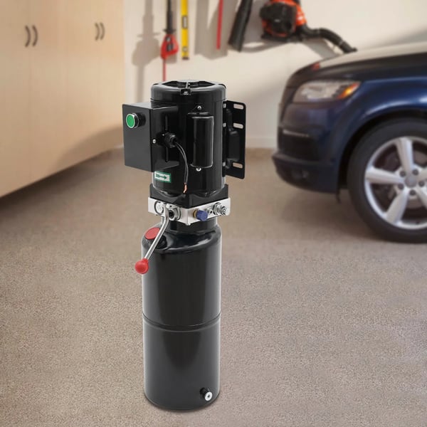 Hydraulipumppu - Sähköhydraulinen yksikkö - Jännite 220 V 50 Hz - Kierrosluku 2850 r/min - Kippiautoon - Säiliö 10 l