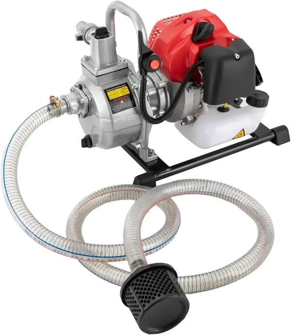 Trädgårdspump - Självsugande elektrisk vattenpump - 220 V - EU-kontakt - För bevattning och vattentransport - Svart