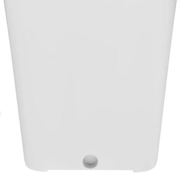 Hydroponisk Vertikalt Plantetårn - Dyrkningssæt - 6 Niveauer - 30 Huller - Med Vandstandsmåler - 39×39×97 cm - Hvid