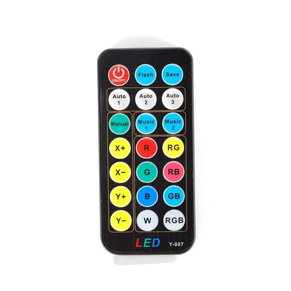 LED Diskolys - Moving Head - 105W - 7x RGB LED - DMX512 - AC 100–240V - CE - Sort